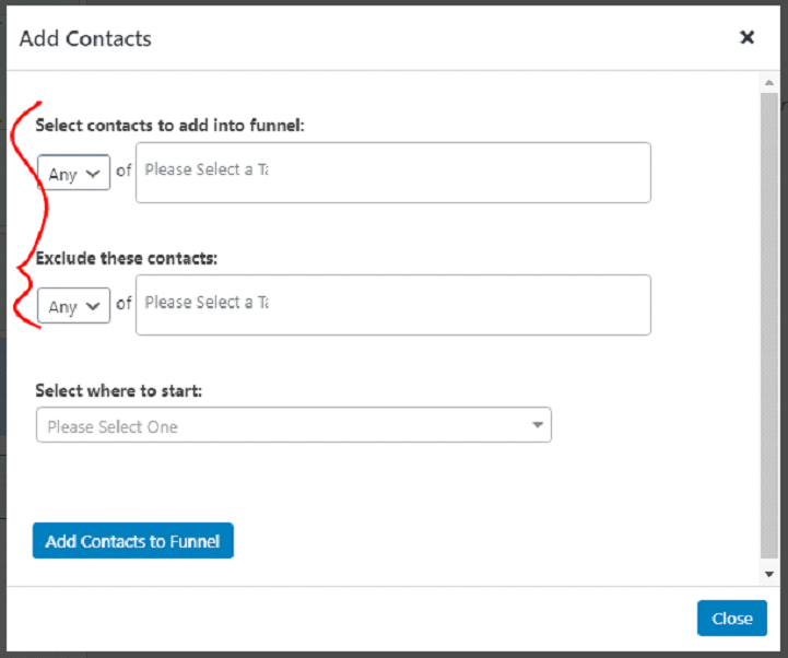 How to Add Contacts to a Funnel